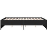  Okvir kreveta crni 120 x 200 cm od konstruiranog drvo i metal | Eponuda.ba