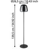 Eglo 901196 - LED RGBW prigušiva stojeća lampa ALFERO-Z LED/15,5W/230V zadimljena | Eponuda.com