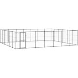 vidaXL zunanji pasji boks jeklo 50,82 m² Cene