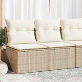 Maison Chic Seti vrtnega pohištva - Vrtna garnitura - Vrtni pohištvo set z blazinami 2-delna bež ratan/akacija, (21796679) | Shoptok.si