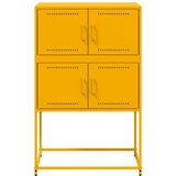  Komoda boja senfa 68,5 x 38,5 x 107 cm čelična | shoptok.hr