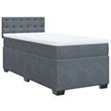  The Living Store Box spring postelja z vzmetnico temno siva 90x200 cm žamet - Box Spring Postelja, (21520545) | Shoptok.si
