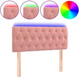  LED uzglavlje ružičasto 90x7x78/88 cm baršunasto | shoptok.hr