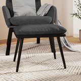 The Living Store Stolček za noge temno siv 45x29,5x35 cm blago in umetno usnje - Stolček Za Noge, (21482233) | Shoptok.si