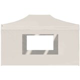  Profesionalni šotor za zabave aluminij 4,5x3 m krem, (20966850) | Shoptok.si