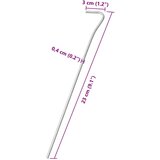  Klinovi za šator 25 kom 23 cm Ø 4 mm od pocinčanog čelika | shoptok.hr