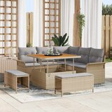  Sjedeća garnitura za vrt 8 kom. 7-Broj sjedala Bež 100 x 100 x 71 cm | shoptok.hr