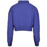 Urban Classics Ladies Cropped Crinkle Nylon Pull Over Jacket Bluepurple | shoptok.hr