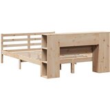 vidaXL Krevet s regalom za knjige bez madraca 120x200 cm od borovine | shoptok.hr