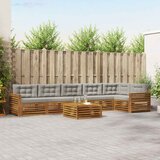  Set vanjskih sofa 7 kom. Prirodna i svijetlo siva | shoptok.hr
