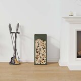 vidaXL Stalak za drva za ogrjev Maslinasto zelena 25x25x60 cm | shoptok.hr