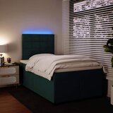  Krevet box spring s madracem tamnozeleni 120x190 cm baršunasti | shoptok.hr