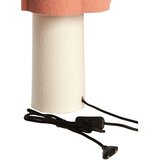 Light & Living Rožnato-oranžna/kremno bela namizna svetilka s tekstilnim senčilom (višina 50 cm) Musaby – | Shoptok.si