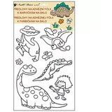  Nalepke za slikanje na steklo z motivom dinozavra - 30x21 cm | Shoptok.si