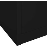  Uredski ormarić crni 90 x 40 x 180 cm čelični | shoptok.hr
