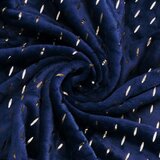  Elegantna tamnoplava deka sa srebrnim detaljima - 200 x 220 cm | shoptok.hr