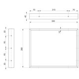 Sapho Željezna potpora za pult u zlatnoj boji 35x2 cm – | shoptok.hr