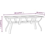  Vrtna jedilna garnitura 7-delna rjava in črna, (20674488) | Shoptok.si