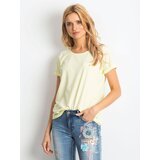 BASIC Feel Good T-shirt-RV-TS-4838.13P-light yellow | Shoptok.si