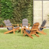  5-dijelna vrtna garnitura Adirondack od masivnog drva bagrema | shoptok.hr