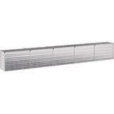  Povišeni vrtni krevet Srebrna 400 x 40 x 55 cm cinkani | shoptok.hr