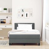 vidaXL vzmetnica z dnom z vzmetnico temno siva 120x190 cm tkanina | Shoptok.si