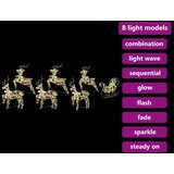 vidaXL LED jelene med 40 LED 7 pcs Multikolor PET | Shoptok.si