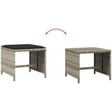 Vrtni taburei s jastucima 4 kom 41x41x36 cm od poliratana | shoptok.hr