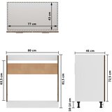 Ormarić za sudoper "Lyon" Smeđi hrast 80x46x81,5 cm Konstruirano drvo | shoptok.hr