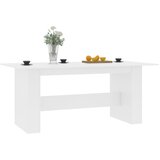  Blagovaonski stol bijeli 180 x 90 x 76 cm konstruirano drvo | Eponuda.com
