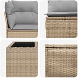  Set sofe 6 kom. Bež i svijetlo siva Poli Rattan i čelik | shoptok.hr