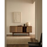 Kave Home Rjava nizka komoda v orehovem dekorju 180x73 cm Elan – | Shoptok.si