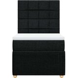 Box spring krevet s madracem crni 90x190 cm od tkanine | shoptok.hr