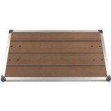 vidaXL podstavek za zunanji tuš wpc nerjaveče jeklo 110x62 cm rjav Cene