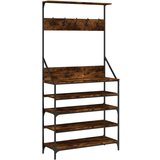 Maison Chic Regal za oblačila s prostorom za čevlje - Polica za čevlje dim. hrast 90x34x184 cm, (21776244) Cene