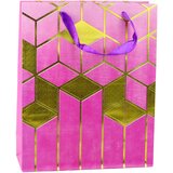  Paper Gift Bag Geometric Patterns Gold 32 x 26 x 12 cm | shoptok.hr