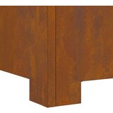 vidaXL Vremensko odporna jeklena zlitina/Rjava 80 x 80 x 40 cm Vzdržljivo | Shoptok.si