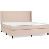  box spring s madracem cappuccino 200x200cm umjetna koža | shoptok.hr