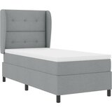 s opruga kutije Svjetlosiva 80 x 200 cm tkanina | shoptok.hr