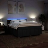  Krevet s oprugama i madracem crni 180x200 cm od tkanine | shoptok.hr