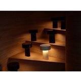 Zone Sivo-bež plastična LED stolna lampa (visina 18 cm) Oblong – | shoptok.hr