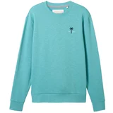 Tom Tailor Sweater majica bež / morsko plava / tirkiz / bijela