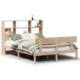 vidaXL Krevet s regalom za knjige bez madraca 120x200 cm od borovine | shoptok.hr