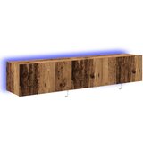 TV stenske omare z LED lučmi 2 kosi stari les 80x35x31 cm | Shoptok.si