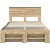 Okvir za krevet s uzglavljem Sonoma hrast 120 x 200 cm - sonoma hrast 120 x 190 cm | shoptok.hr