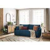 Bobochic Paris Tamno plava sklopiva sofa od samta 211 cm Marcel – | shoptok.hr