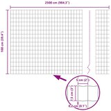 Euro ograda 1 x 25 m Željezo prekriveno PVC-om | shoptok.hr