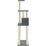 vidaXL penjalica za mačke sa stupovima za grebanje tamnosiva 147 cm | shoptok.hr