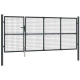  Mrežasta vrtna vrata antracit 350 x 175 cm od pocinčanog čelika | shoptok.hr