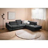 Hom`in KOTNA SEDEŽNA GARNITURA, tkanina temno siva | Shoptok.si